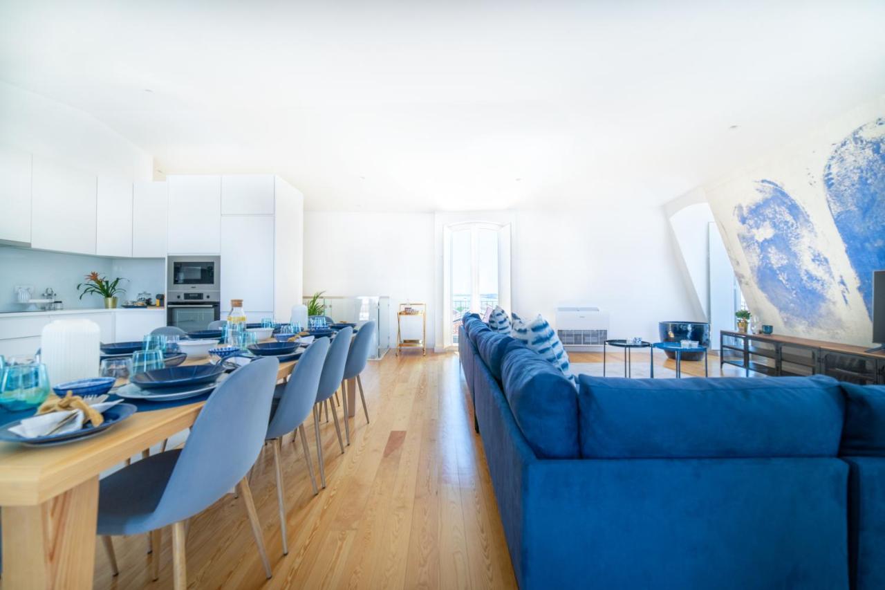 Blue By The River 4 - Unique Penthouse Duplex With A View Lisboa Exteriér fotografie